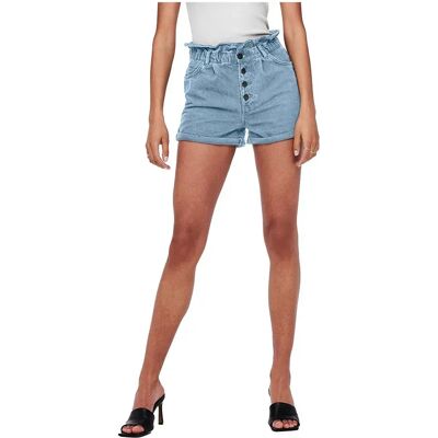Only Jeans Corti Cuba Life Paperbag Dot006 Light Blue Denim S Only Jeans Corti Cuba Life Paperbag Dot006 Light Blue Denim S