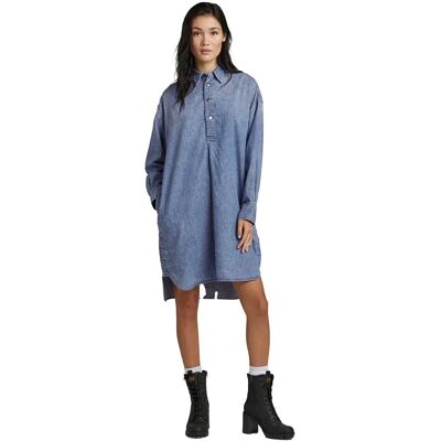 G-star Vestito A Maniche Lunghe Denim Shirt Medium Aged XL G-star Vestito A Maniche Lunghe Denim Shirt Medium Aged XL