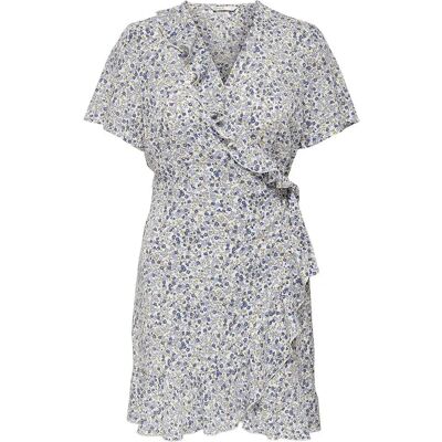 Only Vestito A Maniche Corte Carly Cloud Dancer 36 Only Vestito A Maniche Corte Carly Cloud Dancer 36