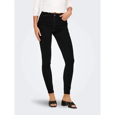 Only Jeans A Vita Alta Onliconic Black Denim 27 Only Jeans A Vita Alta Onliconic Black Denim 27