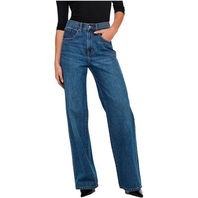 Only Jeans A Vita Alta Hope Ex Wide Medium Blue Denim 31 Only Jeans A Vita Alta Hope Ex Wide Medium Blue Denim 31