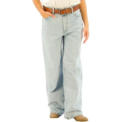 Jeans a Gamba Larga in Cotone Biologico - Stile Casual Jeans a Gamba Larga in Cotone Biologico - Stile Casual