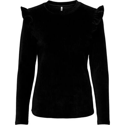 Only Maglietta A Maniche Lunghe Fenja Black S Only Maglietta A Maniche Lunghe Fenja Black S