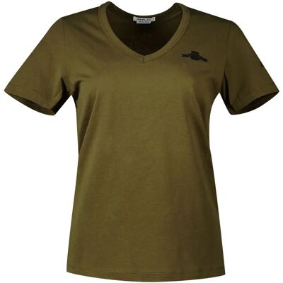 Replay Maglietta A Maniche Corte Con Collo A V W3595b.000.23188p Army Green 2XS Replay Maglietta A Maniche Corte Con Collo A V W3595b.000.23188p Army Green 2XS