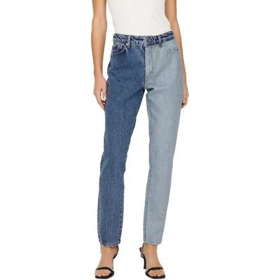 Only Jeans A Vita Alta Linda Mom Fit Blue 25 Only Jeans A Vita Alta Linda Mom Fit Blue 25
