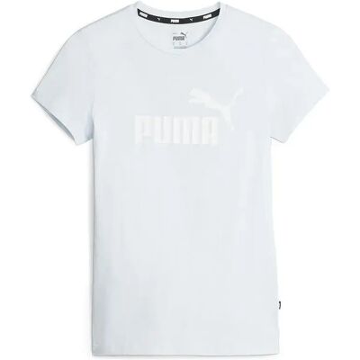 Puma Maglietta A Maniche Corte Ess Logo Icy Blue M Puma Maglietta A Maniche Corte Ess Logo Icy Blue M