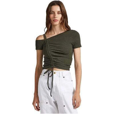Pepe Jeans Top A Maniche Corte Alexa Olive G XL Pepe Jeans Top A Maniche Corte Alexa Olive G XL