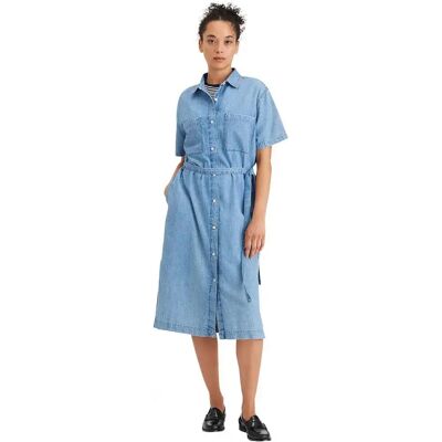 Dockers Vestito Midi A Maniche Corte Button Front An037 Petra M Dockers Vestito Midi A Maniche Corte Button Front An037 Petra M