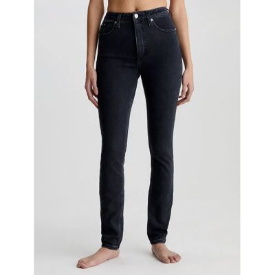 Calvin Klein Jeans Jeans A Vita Alta Skinny Fit Denim Black 25 Calvin Klein Jeans Jeans A Vita Alta Skinny Fit Denim Black 25