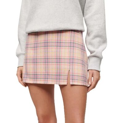 Superdry Minigonna Check Pink Check L Superdry Minigonna Check Pink Check L