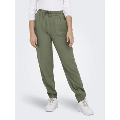 Only Pantaloni Cargo Caro Pull-up Oil Green S Only Pantaloni Cargo Caro Pull-up Oil Green S
