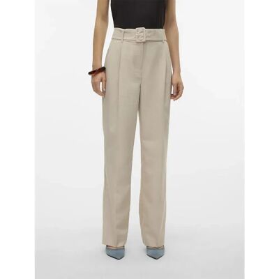 Pantaloni Beige Vero Moda - Tasche frontali e posteriore Pantaloni Beige Vero Moda - Tasche frontali e posteriore