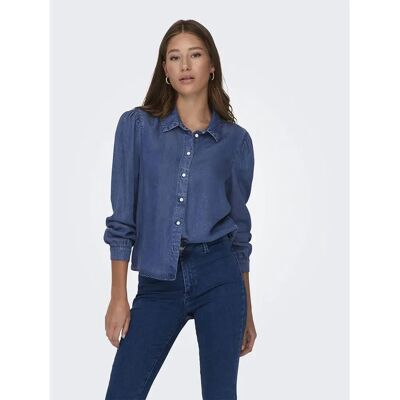 Only Camicia A Maniche Lunghe Billie Medium Blue Denim XS Only Camicia A Maniche Lunghe Billie Medium Blue Denim XS