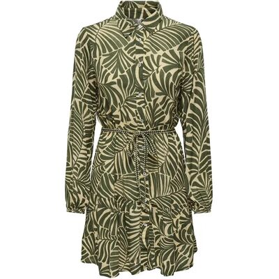 Only Vestito Corto A Maniche Lunghe Chiara Kalamata / Aop Mexicana Palm L Only Vestito Corto A Maniche Lunghe Chiara Kalamata / Aop Mexicana Palm L