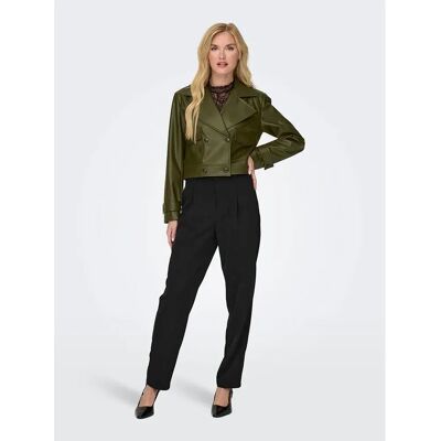 Only Giacca Kim Faux Dark Olive S Only Giacca Kim Faux Dark Olive S