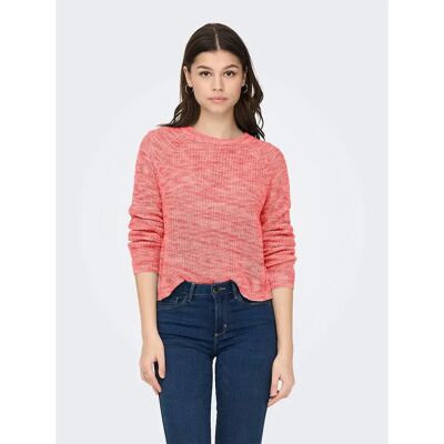 Only Maglione Nina Georgia Peach / Detail Multi Twist XL Only Maglione Nina Georgia Peach / Detail Multi Twist XL