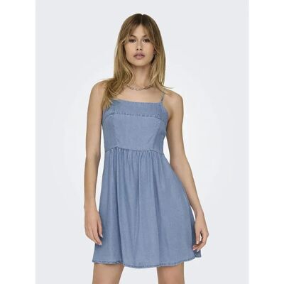 Only Vestito Lungo Senza Maniche Brighton Light Blue Denim S Only Vestito Lungo Senza Maniche Brighton Light Blue Denim S
