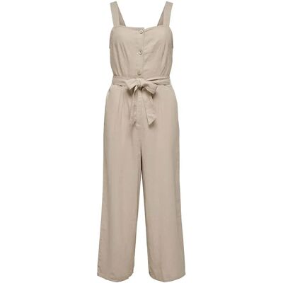Only Tuta Senza Maniche Caro Linen Oxford Tan S Only Tuta Senza Maniche Caro Linen Oxford Tan S