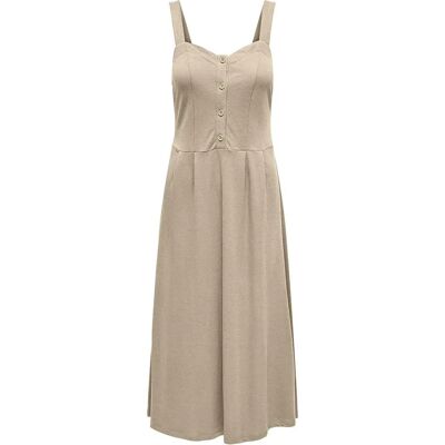 Only Vestito Lungo Senza Maniche Jany White Pepper L Only Vestito Lungo Senza Maniche Jany White Pepper L