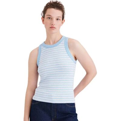 Dockers Maglietta Senza Maniche Rib Azure Placid Blue L Dockers Maglietta Senza Maniche Rib Azure Placid Blue L