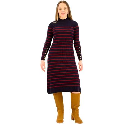 Pepe Jeans Vestito Midi A Maniche Lunghe Harlem Dulwich Blue S Pepe Jeans Vestito Midi A Maniche Lunghe Harlem Dulwich Blue S