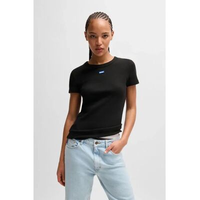 Hugo Maglietta A Maniche Corte Easy 10257055 Blue Black S Hugo Maglietta A Maniche Corte Easy 10257055 Blue Black S