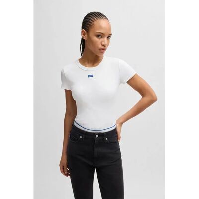 Hugo Maglietta A Maniche Corte Easy 10257055 Blue White L Hugo Maglietta A Maniche Corte Easy 10257055 Blue White L