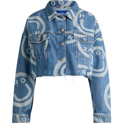 Hugo Giacca Di Jeans Lou Cropped B 10259233 Open Miscellaneous L Hugo Giacca Di Jeans Lou Cropped B 10259233 Open Miscellaneous L