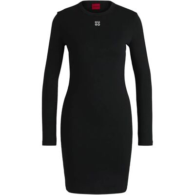 Hugo Vestito Corto A Maniche Lunghe Nemalia 1 Black XS Hugo Vestito Corto A Maniche Lunghe Nemalia 1 Black XS