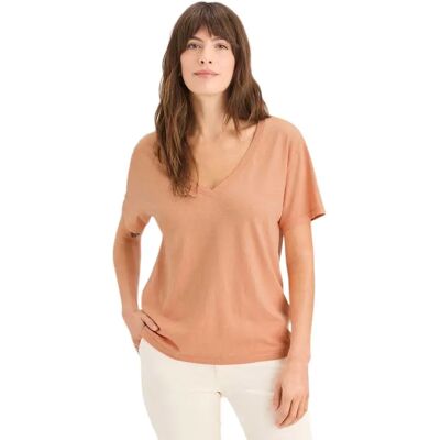 Dockers Maglietta A Maniche Corte Con Collo A V Deep Peach Bloom M Dockers Maglietta A Maniche Corte Con Collo A V Deep Peach Bloom M