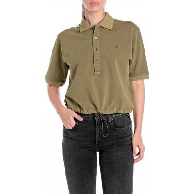 Replay Polo A Maniche Corte W3396.000.23766g Light Military 2XS Replay Polo A Maniche Corte W3396.000.23766g Light Military 2XS