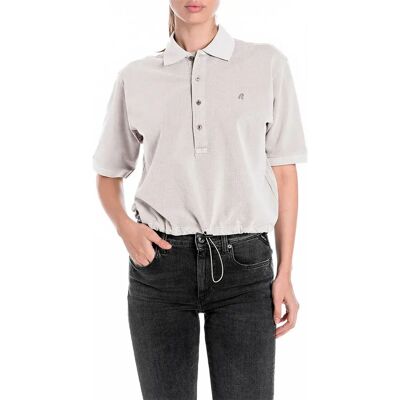 Replay Polo A Maniche Corte W3396.000.23766g Butter White 2XS Replay Polo A Maniche Corte W3396.000.23766g Butter White 2XS