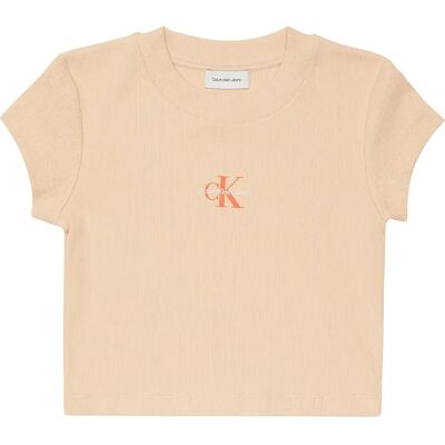 Calvin Klein Jeans Maglietta A Maniche Corte Monogram Baby Appleblossom S Calvin Klein Jeans Maglietta A Maniche Corte Monogram Baby Appleblossom S