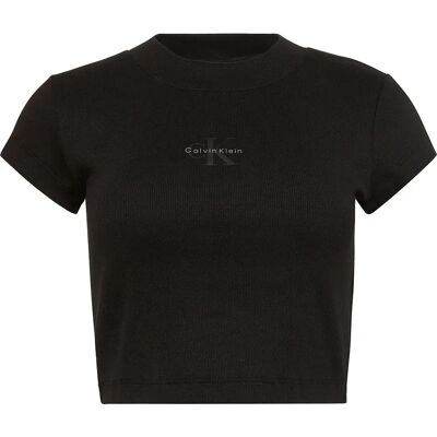Calvin Klein Jeans Maglietta A Maniche Corte Monogram Baby Black L Calvin Klein Jeans Maglietta A Maniche Corte Monogram Baby Black L
