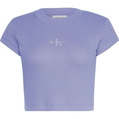 Calvin Klein Jeans Maglietta A Maniche Corte Monogram Baby Sweet Lavender XS Calvin Klein Jeans Maglietta A Maniche Corte Monogram Baby Sweet Lavender XS