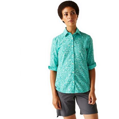 Regatta Camicia A Maniche 3/ Kinnis Aruba Blue Meadow Print 34 Regatta Camicia A Maniche 3/ Kinnis Aruba Blue Meadow Print 34