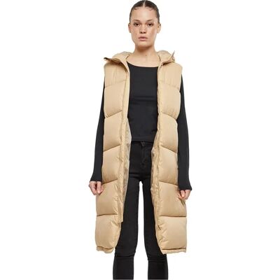 Urban Classics Gilet Long Hooded Puffer Union Beige M Urban Classics Gilet Long Hooded Puffer Union Beige M
