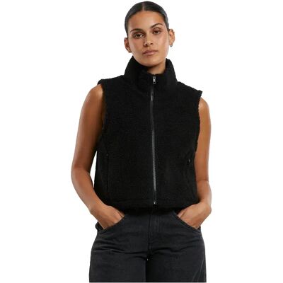 Urban Classics Gilet Short Sherpa Black 5XL Urban Classics Gilet Short Sherpa Black 5XL