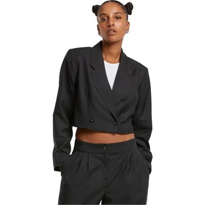 Urban Classics Blazer Cropped Black XL Urban Classics Blazer Cropped Black XL