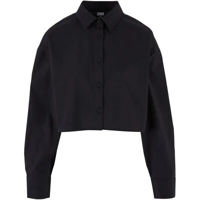 Urban Classics Blusa A Maniche Lunghe Cropped Oversize Black 3XL Urban Classics Blusa A Maniche Lunghe Cropped Oversize Black 3XL