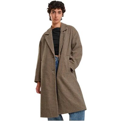 Urban Classics Cappotto Oversized Plaid Union Beige / Black 4XL Urban Classics Cappotto Oversized Plaid Union Beige / Black 4XL