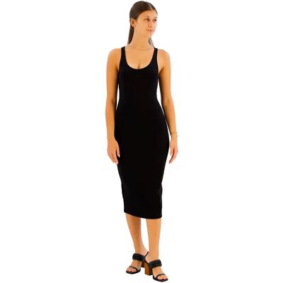 Armani Exchange Vestito Midi Senza Maniche Xw000820_af13729 Black XS Armani Exchange Vestito Midi Senza Maniche Xw000820_af13729 Black XS