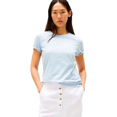 Tommy Hilfiger Maglietta A Maniche Corte Script Regular Fit Breezy Blue S Tommy Hilfiger Maglietta A Maniche Corte Script Regular Fit Breezy Blue S