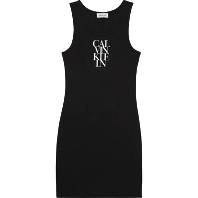Calvin Klein Jeans Vestito Senza Maniche D1 Collection Black S Calvin Klein Jeans Vestito Senza Maniche D1 Collection Black S