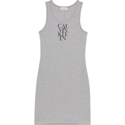 Calvin Klein Jeans Vestito Senza Maniche D1 Collection Heroic Grey Heather XS Calvin Klein Jeans Vestito Senza Maniche D1 Collection Heroic Grey Heather XS