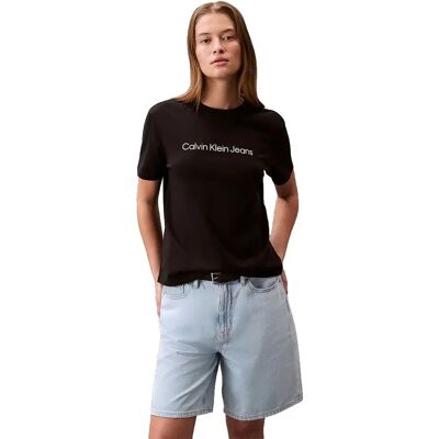 Calvin Klein Jeans Maglietta A Maniche Corte Graphic Intense Black S Calvin Klein Jeans Maglietta A Maniche Corte Graphic Intense Black S
