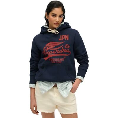 Superdry Felpa Con Cappuccio High Flyers Darkest Navy M Superdry Felpa Con Cappuccio High Flyers Darkest Navy M