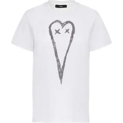 Diesel Maglietta A Maniche Corte Sily E53 White 2XS Diesel Maglietta A Maniche Corte Sily E53 White 2XS