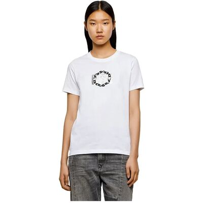 Diesel Maglietta A Maniche Corte Sily R5 White M Diesel Maglietta A Maniche Corte Sily R5 White M