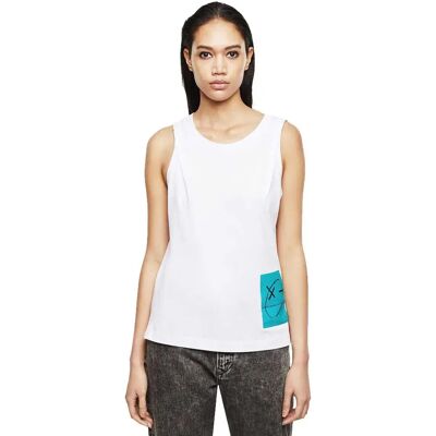 Diesel Maglietta Senza Maniche Trixy A Denim S Diesel Maglietta Senza Maniche Trixy A Denim S